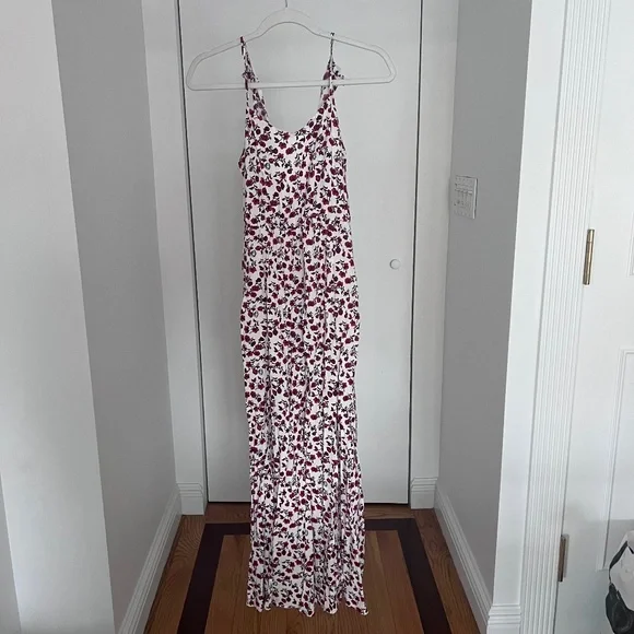 knee length dresses for ladies Floral Print Flutter Sleeve Side Split Maxi Formal Dress